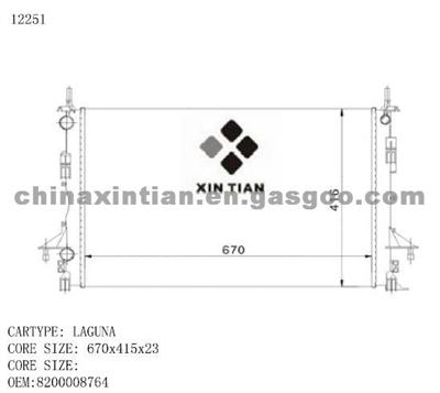 RENAULT Radiator 8200008764