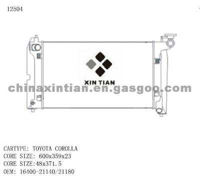 TOYOTA Radiator 16400-21140, 16400-21180