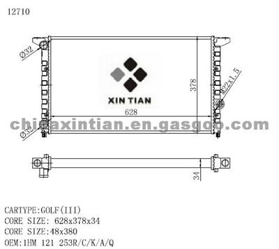 VW Radiator 1HM 121 253R, 1HM 121 253C