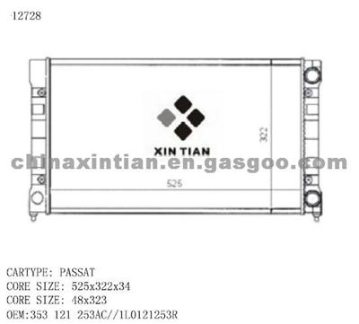 VW Radiator 353 121 253AC, 1L0121253R