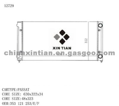 VW Radiator 353 121 253, 353 121 253E