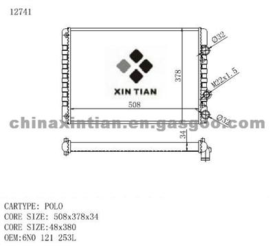 VW Radiator 6N0 121 253L