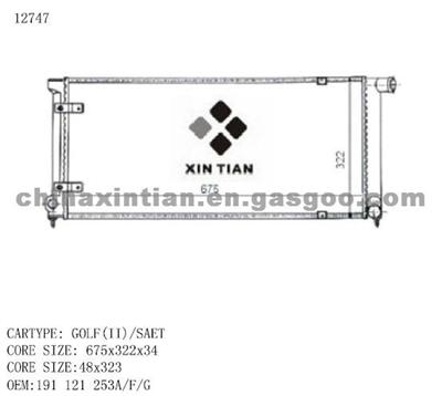 VW Radiator 191 121 253A, 191 121 253F