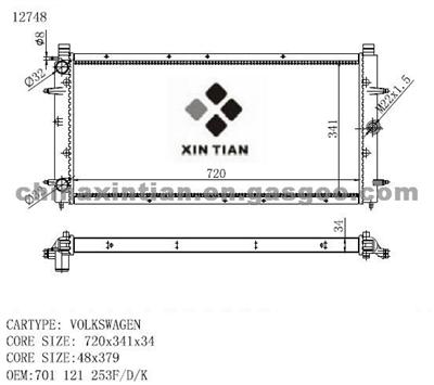 VW Radiator 701 121 253F, 701 121 253D