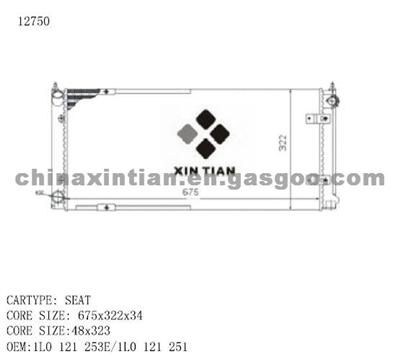 VW Radiator 1L0 121 253E, 1L0 121 251