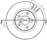 Brake Disc For SUBARU 26740-FA000
