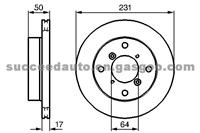 Brake Disc For SUZUKI 55311-80F01