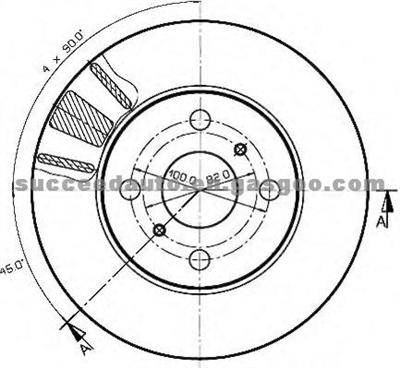 Brake Disc For TOYOTA 43512-20110