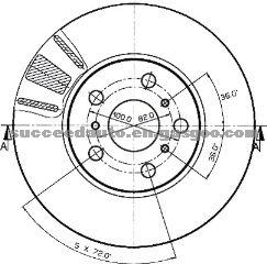 Brake Disc For TOYOTA 42431-20160