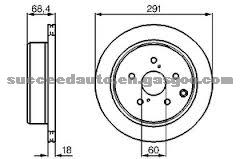 Brake Disc For TOYOTA 42431-14100