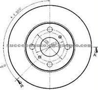 Brake Disc For TOYOTA 43512-12300