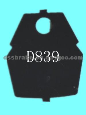 BRAKE PAD,BRAKE SHIMS,ANTI-NOISE SHIMS:Electrophoresis Paint :D839