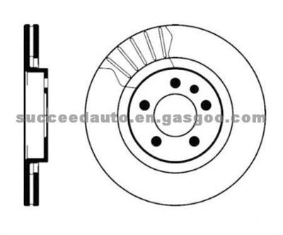 Brake Disc For VW-AUDI 7D0615601