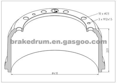Mercedes Benz Truck Brake Drum OE No.6244210201