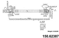 Brake Hose For BUICK 150.62387