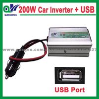 DC 12V To AC 220V 200W Car Power Inverter With USB Port