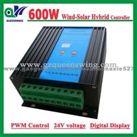 Wind-Solar Hybrid Charge Controller (600W 24V) With Digital Display For Street Light And Road Monitoring