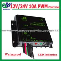 12V/24V 10A PWM Solar Charge Controller