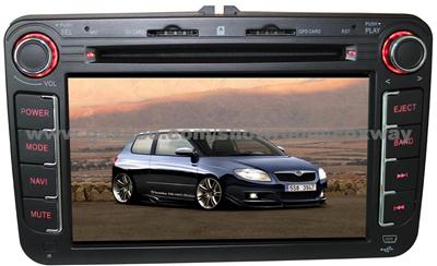 Skoda Fabia 2 Din Car DVD Player With Car GPS