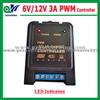 PWM Solar Charge Controller With LED Display (6V/12V 3A)