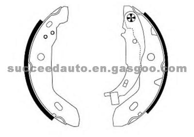 Brake Shoes For MERCEDES-BENZ 1684200220