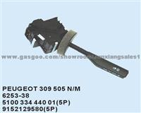 309 505 N/M Turn Signal Switch For Peugeot 6253-38