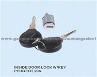 Peugeot 206 Inside Door Lock W/Key