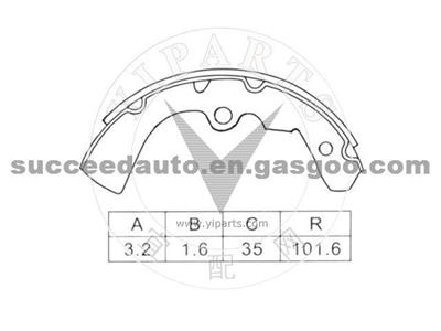 Brake Shoes For NISSAN FN1121