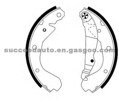 Brake Shoes For OPEL 1605792