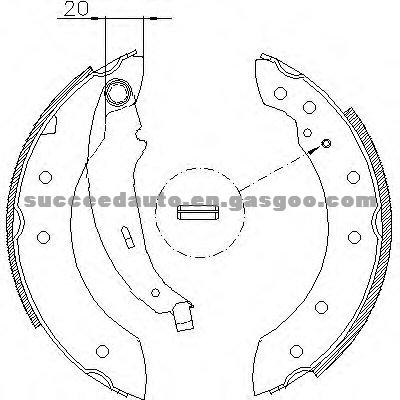 Brake Shoes For PEUGEOT FN0602