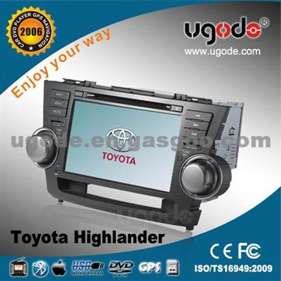 Ugode Touch Screen Car Radio Dvd Cd Gps For TOYOTA Highlander