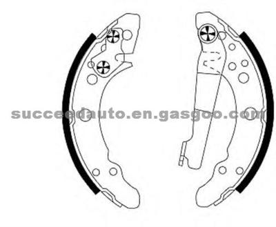 Brake Shoes For VOLKSWAGEN 171698525BX