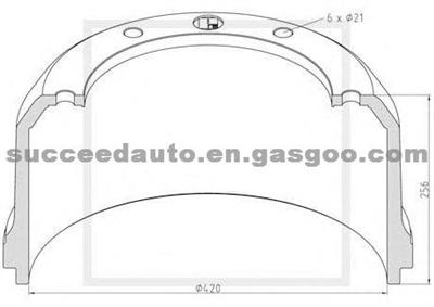 Brake Drum For ACHSEN 1 064 0104 01