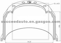 Brake Drum For BPW 03.106.87.09.0