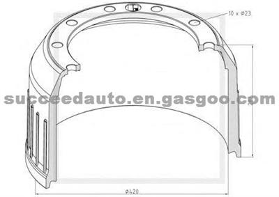 Brake Drum For BPW 03.106.77.53.0
