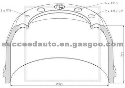 Brake Drum For IVECO 86017939