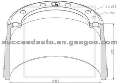 Brake Drum For IVECO 2479853