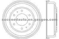 Brake Drum For MITSUBISHI MB950951