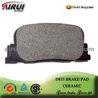 D835 Toyota Camry Rear Car Disc Brake Pad