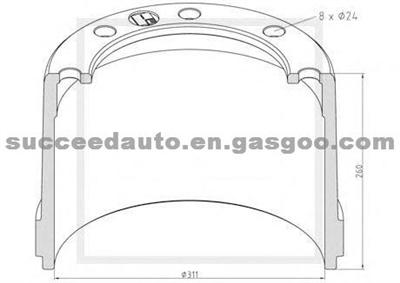 Brake Drum For ROR 21020448