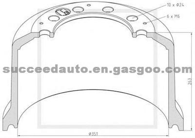 Brake Drum For ROR 21211030