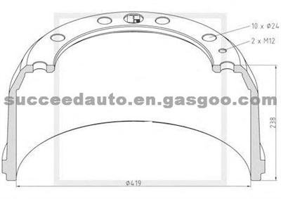 Brake Drum For ROR 21220183