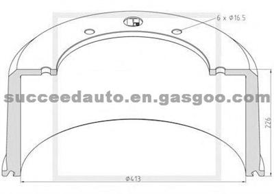 Brake Drum For SCANIA 305405