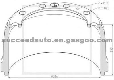 Brake Drum For VOLVO 1577439