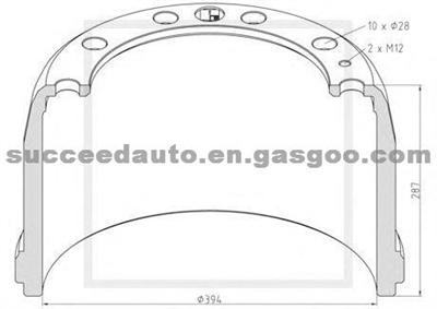 Brake Drum For VOLVO 9524103