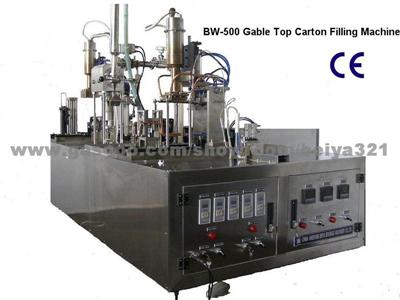 Small Type Manual Beverage Gable-Top Carton Filling Machinery (BW-500)