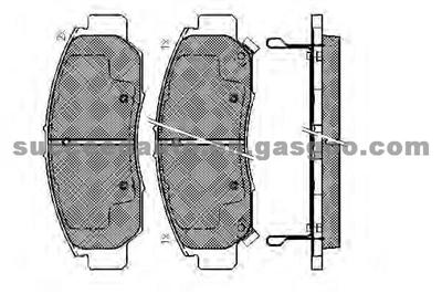 Brake Pad For Acura D787