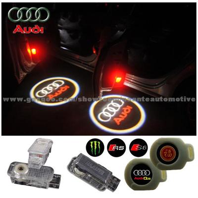 2X Latest Error Free Car Door Courtesy Projector LED Logo Light For AUDI