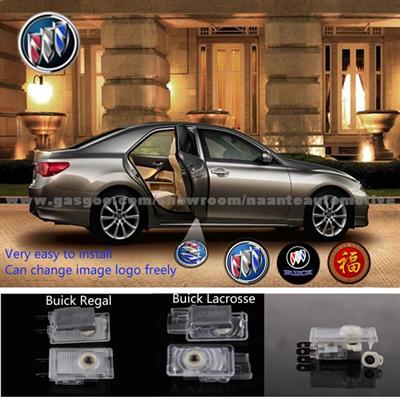 2X Latest Error Free Car Door Courtesy Projector LED Logo Light For BUICK