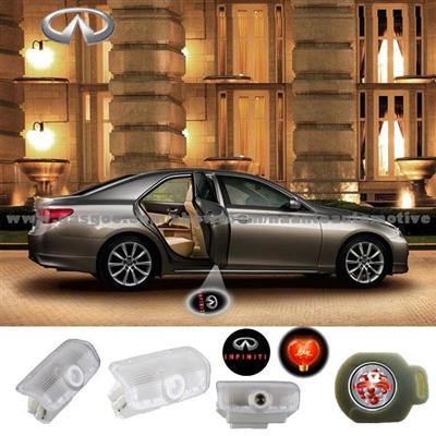 2X Latest Error Free Car Door Courtesy Projector LED Logo Light For INFINITI